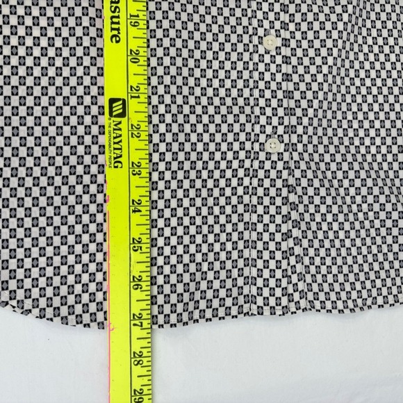 Ann Taylor Petite Geometric Print Button Up Shirt Top Womens‎ Size L NWT - Picture 6 of 7